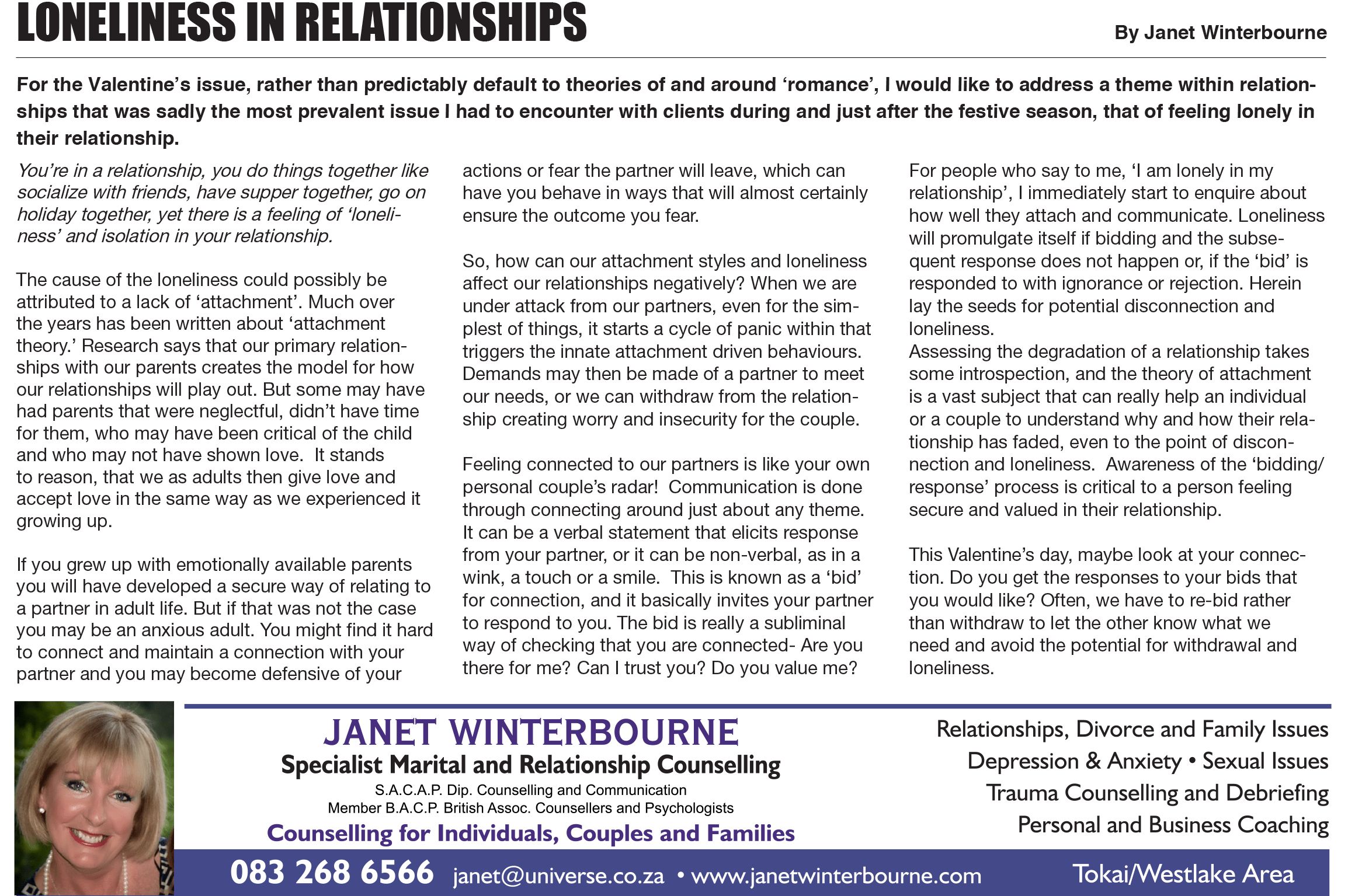 Loneliness in relationships | Psychologist Cape Town Loneliness in relationships | Psychologist Cape Town